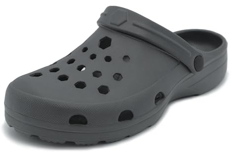 Sprint Sport Unisex Clogs für Strand, Garten, Arbeit, Zuhause mit Riemen | Der Fersenriemen kann bei Bedarf zusätzlichen Halt geben – für den Wechsel zwischen lockerem Schlupf und sicherem Sitz.