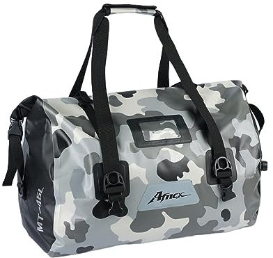 AFNCX Motorradtasche hinten 30 l PVC wasserdicht, reflektierende Reisetasche für Motorrad, Wandern, Radfahren, Reisen, Camping, Outdoor