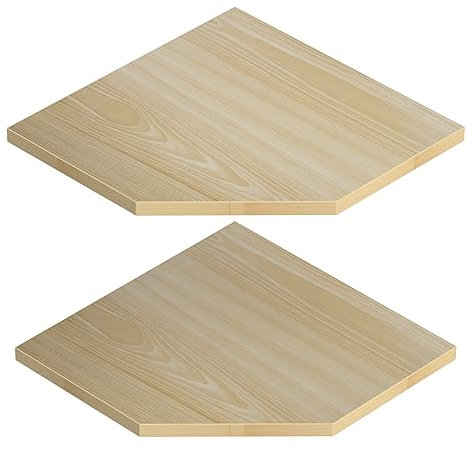 JJL Eckregal, 2er-Set, schwebendes Wandregal für Wand-Organizer, Aufbewahrung, einfach zu montieren, schwebendes Regal für Jungenzimmer-Dekoration, Moderne Wohnkultur (26,5 cm, Hellweiß)