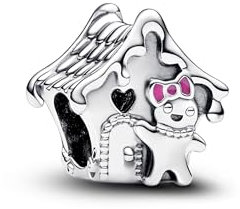 PANDORA Moments Lebkuchenhaus Charm aus Sterling Silber, Kompatibel Moments Armbändern, 792823C01