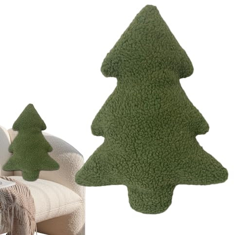Uozonit Cuscino per albero di Natale, cuscino di Natale, a forma di albero di Natale, cuscino per albero di Natale, cuscino per feste