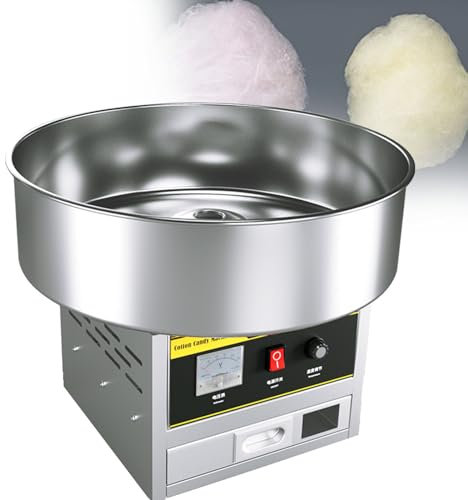 SACLMD Zuckerwattemaschine,elektrische Zuckerwattemaschine,professionelle Zuckerwattemaschine,für Zuhause,Kindergeburtstag,Familienfeier,Silver-110V