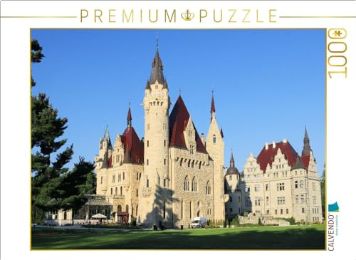 CALVENDO Puzzle Schloss Moschen (Moszna Zamek) im südlichen Polen | 1000 Teile Lege-Größe 64 x 48 cm Foto-Puzzle für glückliche Stunden