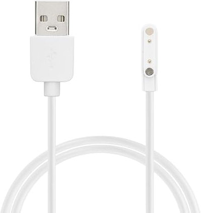 kwmobile USB Kabel Charger kompatibel mit Xplora XGO 2 Ladekabel - Smart Watch Ersatzkabel - Fitnesstracker Aufladekabel in Weiß