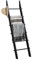 TEAKMAMA 6-Tier Blanket Ladder with Hanging Knobs, 5.5 Ft Wall Leaning Blanket Ladders for Living Room Bedroom, Rustic Decorative Ladder for Blankets, Throws, Cozy Home Decor, Easy to Assemble, Black