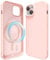 Oakxco für iPhone 12 Mini/ 13 Mini Hülle Magsafe Silikon Handyhülle Bunt, Ultra Dünn Slim Case Einfarbig Handy Hülle Mädchen, Magnetisch Induktives Laden Schutzhülle Matt Silikonhülle Glatt, Rosa Pink