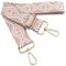 Verstellbarer Schultergurt für Taschen Beige Rosa, Taschengurte zum Wechseln, Taschengurt Breit mit Karabiner Gold, 80-130 cm Tragegurt Tasche für Damen Schulterriemen, Handtasche, 3.8cm, 1203