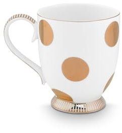 Pip Studio Dot Delight Henkelbecher weiß-Gold 350ml