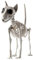 Halloween-Hundeskelett | Horror Tierskelette | Skelett-Hunde-Dekoration | Hundestatue Ornamente Totenkopf