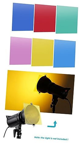 Gadpiparty Farbfiltergel Farben Blitzgelfilter Für Kamera Speedlight Licht Farbblitzfilter Gelfilterkarten Farbfilter