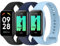 YLK 3 piezas pulsera compatible con Redmi Smart Band 2/Xiaomi Smart Band 8 Active Mujer Hombre, Correa de silicona flexible de repuesto para Xiaomi Smart Band 8 Active (negro/azul noche/azul claro)