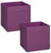 Storanda | 2er Set Aufbewahrungsbox Regal | Faltbare & Extra Stabile Kallax Boxen Aufbewahrung | Aufbewahrungskorb Regalbox für Würfelregal | Ideal für Zuhause & Kinderzimmer | 33x33x33 cm | Brombeere