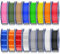 SUNLU PLA Filament 16 Color Bundle Multicolor, PLA 3D Drucker Filament 1.75mm, Einzeln Vakuumverpackt, 0.25kg pro Spule, 4kg Insgesamt, 16 Pack. (12 Reguläre Feste Farbe und 4 Transparente Farbe)