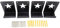 YDRCESMI 4pcs Heavy Duty Door Storage Hangers Bracket Wall Mount Doors Holder Rack Compatible for s Auto Door Hanger Storage Solution for Garages and Home Use