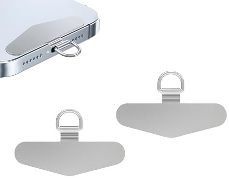 Generisch Handykette Universal – 2er Set Edelstahl Handy-Aufhängungsklips, Praktische und Sichere Lösung für Smartphones im Alltag