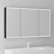 Mai & Mai Spiegelschrank Bad mit LED Beleuchtung Badezimmerschrank Hängeschrank Badezimmerspiegel BxTxH 120x15x70 cm Anthrazit matt Spiegelschrank-04
