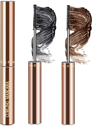 2Pcs Mascara Schwarz Brown für Reife Ältere Frauen 60 Plus Wimperntusche