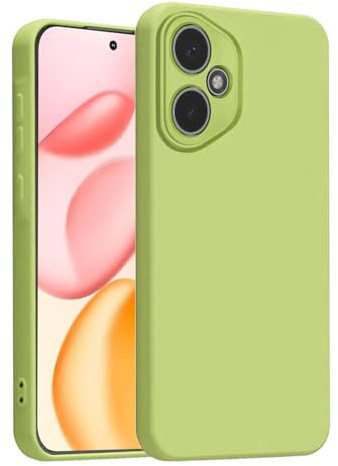 GAPlus For Honor 400 5G Case, [Slim Fit] Liquid Silicone Shockproof Armour Protective [Soft Touch] Rubber Gel Phone Case Cover (Green)