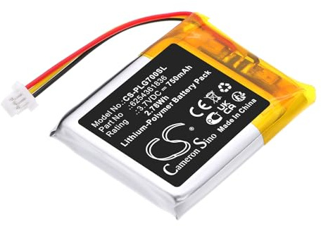 TCTK Akku 750mAh Kompatibel mit [Philips] Fidelio L3 Flagship Wireless Headphones, für [Plantronics] Rig 700, Rig 700HD, 700HS, 700HX, 700Pro Wireless Headset Ersetzt 6254361836