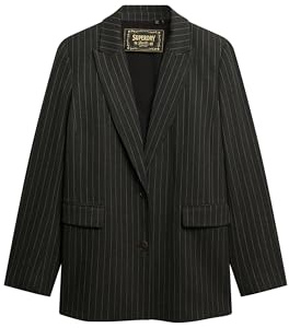 Superdry Damen Nadelstreifen Boyfriend Blazer