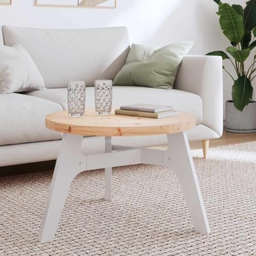 ZQQLVOO Runde Tischplatte Ø60x3 cm aus Massivholz Kiefer robust und stabil für Esstische Couchtische Möbelprojekte