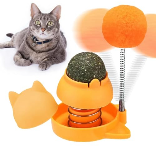 Generisch Katzenminze-Ball – drehbares Leckspielzeug, essbarer gesunder