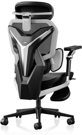 AutoFull G7 Gaming Chair, High-Back Ergonomic Seat for Home Office & Gaming | Advanced 3-Zone Lumbar Support, 4D Headrest & Adjustable° Armrests – CloudTech Mesh, 140° Recline with Footrest