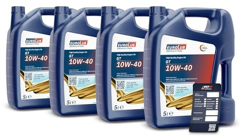 4x 5 L = 20 LITER EUROLUB GT SAE 10W/40 MOTOR-ÖL MOTOREN-ÖL 32121435