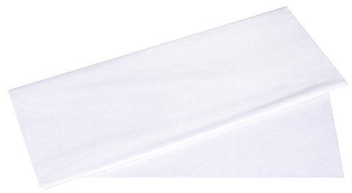 Rayher 67270102 Seidenpapier, weiß, 50x75cm, 5 Bogen, 17g/m², lichtecht, farbfest, leicht transparentes, dünnes Papier, Geschenkpapier, Papier zum Basteln