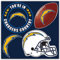 NFL Los Angeles Chargers 4-teiliges Magnet-Set, Teamfarben, Einheitsgröße