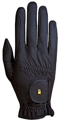 Roeckl Sports Reithandschuh ROECK-Grip, Turnier Sommer Handschuh, Schwarz 9.5
