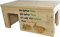 Nagerstore Nagerhaus Zwergkaninchenhaus Hasenhaus Gehege Zubehör mit 2 Eingängen, Stabil & Holzlasur / 45x25x22cm
