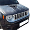 OMAC Moulure Baguette décorative pour Capot Avant Compatible avec Jeep Renegade 2014 à 2021, en Acier INOX Chromé