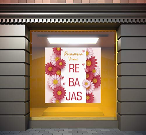 Vinilo adhesivo transparente en efecto Espejo Rebajas Primavera Verano | 100 x 100 cm | Vinilo Económico y Original | Vinilo fondeado de blanco