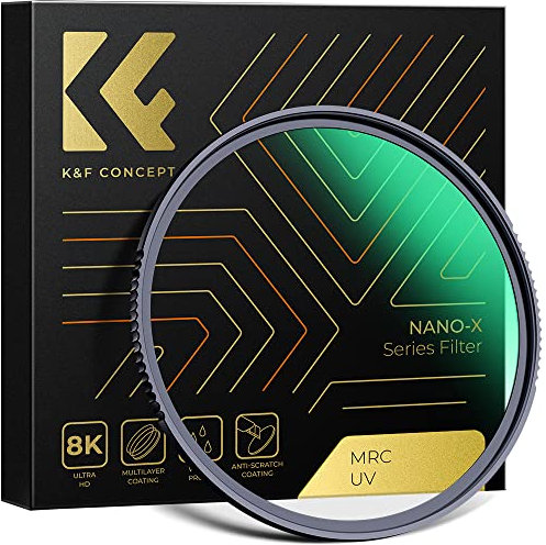 K&F Concept Filter UV 49mm Nano-X MRC HD Super Mince Multi-Couches Haute-Transmittance pour Objectif Appareil Photo