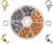 460 Pcs Jewellery Clasps Set, Lobster Clasps for Jewelry Making, Jump Rings Connectors with Plastic Case, Closures Clasps for Necklace Bracelet Ankle Making