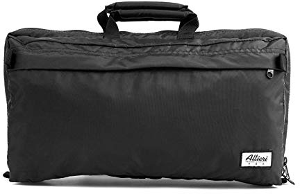 Altieri Black Flute Bag and Piccolo Combo Compact Traveler Case - Premium Flute and Piccolo Protection, Weather-Resistant, and Stylish Design for Musicians