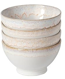Costa Nova Latte-Schalen, Steingut, Keramik, 540 ml, Latte-Schüssel-Kollektion, mikrowellen- und spülmaschinenfest, lebensmittelechte Glasur, Serviergeschirr in Restaurantqualität, 4 Stück