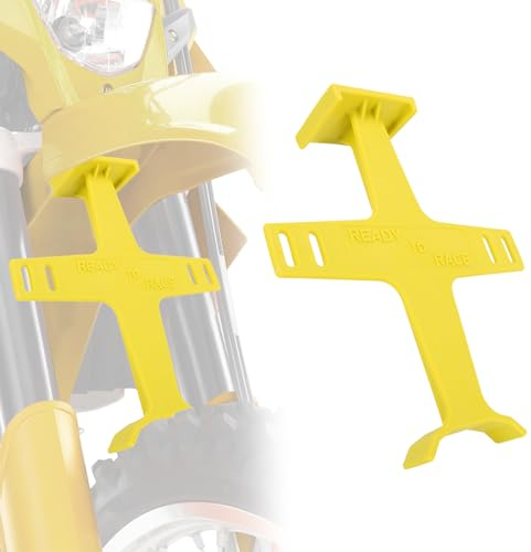 Universal Motorrad Gabelschutz Federung Stützstrebe Transportwerkzeug Spanndichtung Saver Schutz Kunststoff für Dirt Bike Motocross Zubehör Gelb