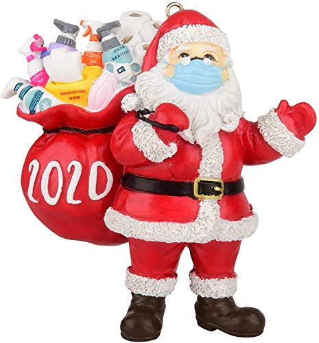 Youning 2020 Weihnachtsschmuck Weihnachtsbaum Anhänger Weihnachtsmann gehört eine Maske,Baumschmuck Zur Weihnachtsdekoration Weihnachtsbaum schmücken (1 Stück)