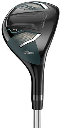 Wilson Staff Golfschläger, D9 Hybrid 4, Für Damen, 22,5° Loft, L-Flex, Für Rechtshänder, Schwarz/Blau, WGW470210