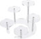 FINGERINSPIRE Round Acrylic Display Riser Stand 5 Tier 5cm (Moon Shape Base, Rotating) Transparent Acrylic Display Stands for Action Figures, Small Jewelry, Cupcake, Perfume, Collectibles Display