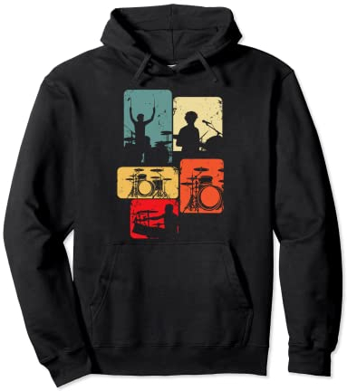 Schlagzeug Schlagzeuger Drummer Kinder Jungen Pullover Hoodie