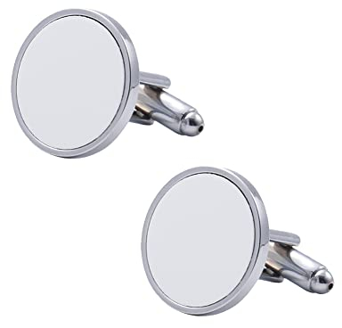 2 Stücke Sublimation Manschettenknöpfe Personalisiert Manschettenknopf Manschette Button Cufflinks für Bild Manschettenknopfherstellung Runden