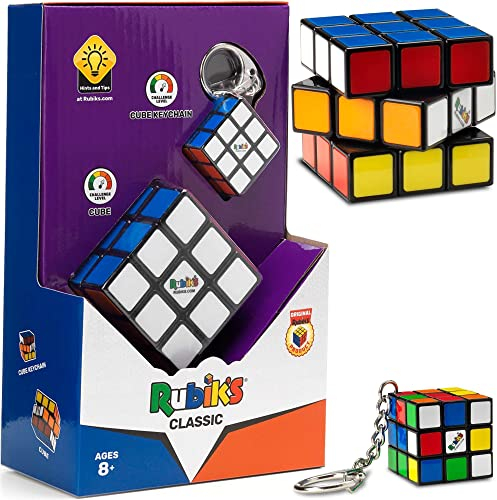 Original Rubik's Classic Rubik's Cube (Würfel + Schlüsselanhänger)