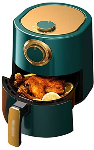 Fryers Air Fryer 5/6L Large Capacity Household Smart Touch Fully Automatic 2-knob Operation Oil-free Multifunctional Automatic Fryer (Color : Green, Size : 5L)