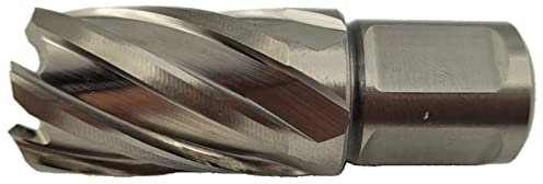 WRS Fraise à carotter en acier rapide 30 mm Profondeur de coupe Tige 19 mm Diamètre 17 mm