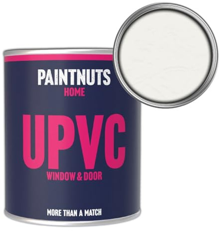 Paintnuts UPVC Window & Door Paint - RAL-9016 - TRAFFIC WHITE Gloss 1 Litre Tin