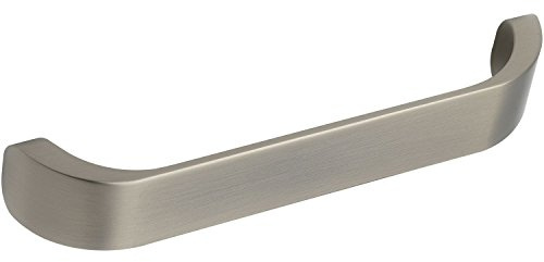 FURNIPART Griff Radius LA 160mm - Griff für Küchenschränke - moderner Designer Möbelgriff Breite 170mm, Zinkdruckguss Edelstahl Effekt