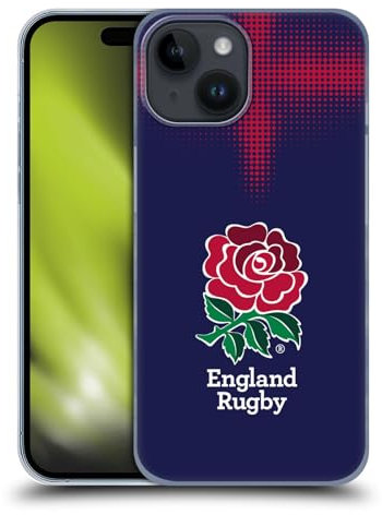 Head Case Designs Licenciado Oficialmente England Rugby Union Kit Alternativo 2016/17 La Rosa Carcasa rígida Compatible con Apple iPhone 15
